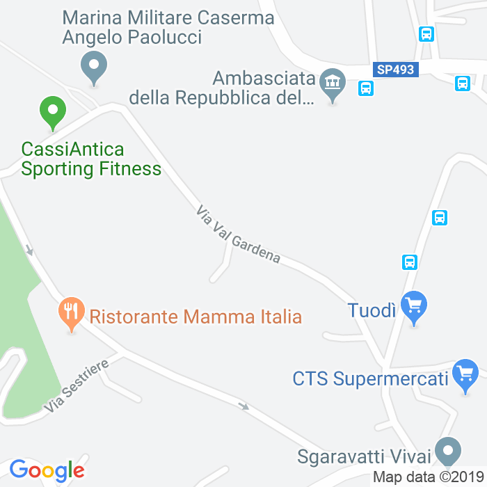 CAP di Via Val Gardena a Roma