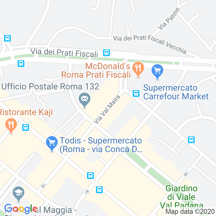 CAP di Via Val Maira a Roma