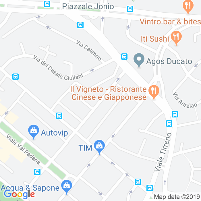 CAP di Via Valle Scrivia a Roma