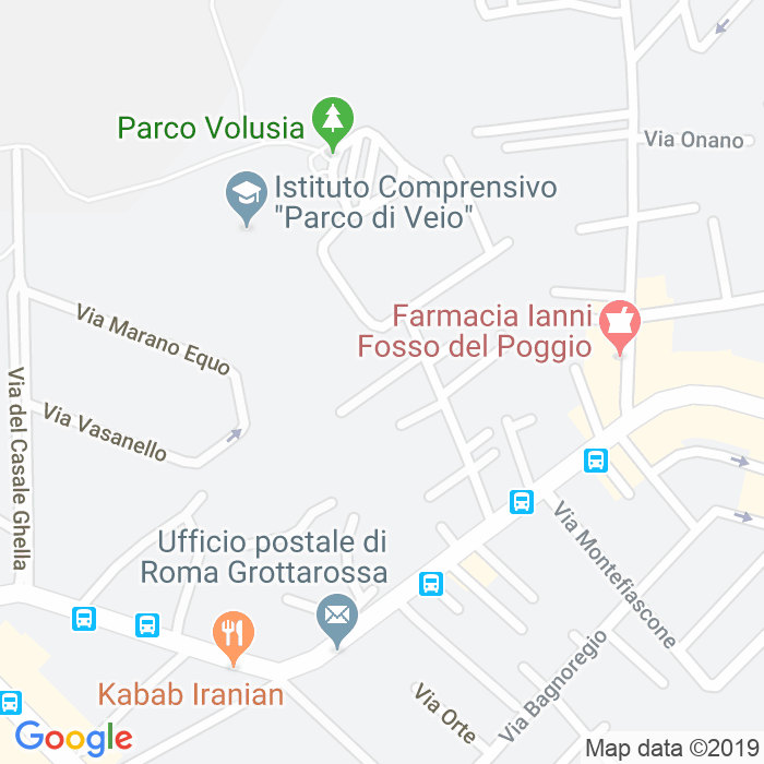 CAP di Via Villa San Giovanni In Tuscia a Roma