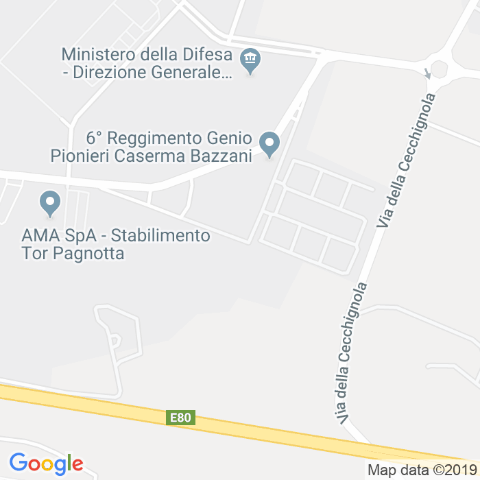 CAP di Via Vincenzo Pandolfo a Roma
