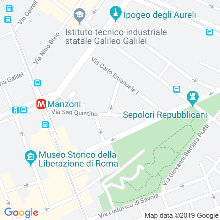 CAP di Via Vittorio Amedeo Ii a Roma