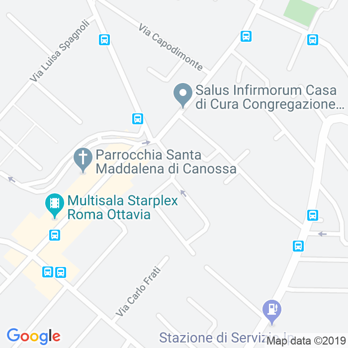 CAP di Via Vittorio Lazzarini a Roma