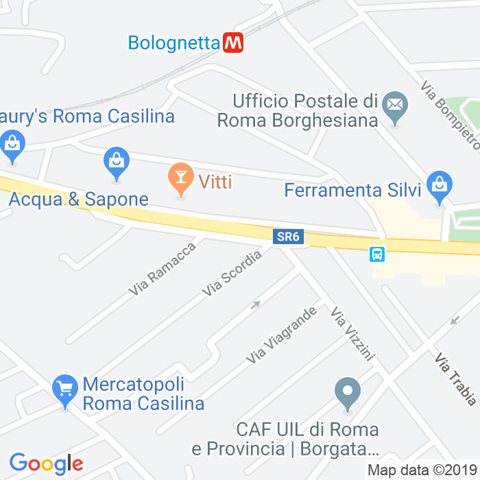 CAP di Via Vizzini a Roma