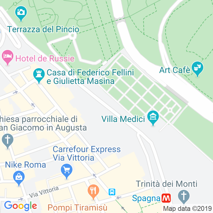CAP di Viale Della Trinita'Dei Monti a Roma