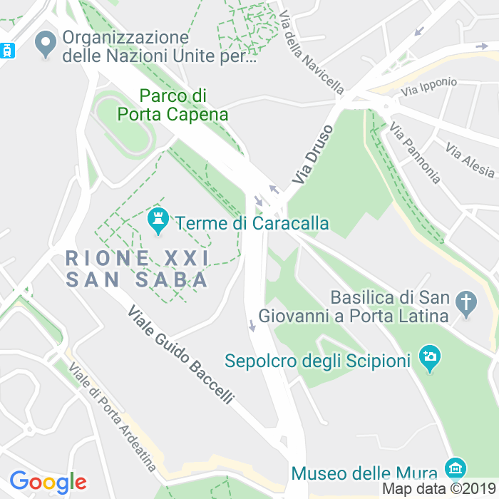 CAP di Viale Delle Terme Di Caracalla a Roma
