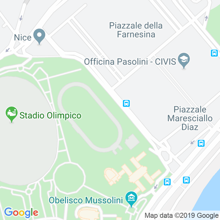 CAP di Viale Dello Stadio Dei Marmi a Roma