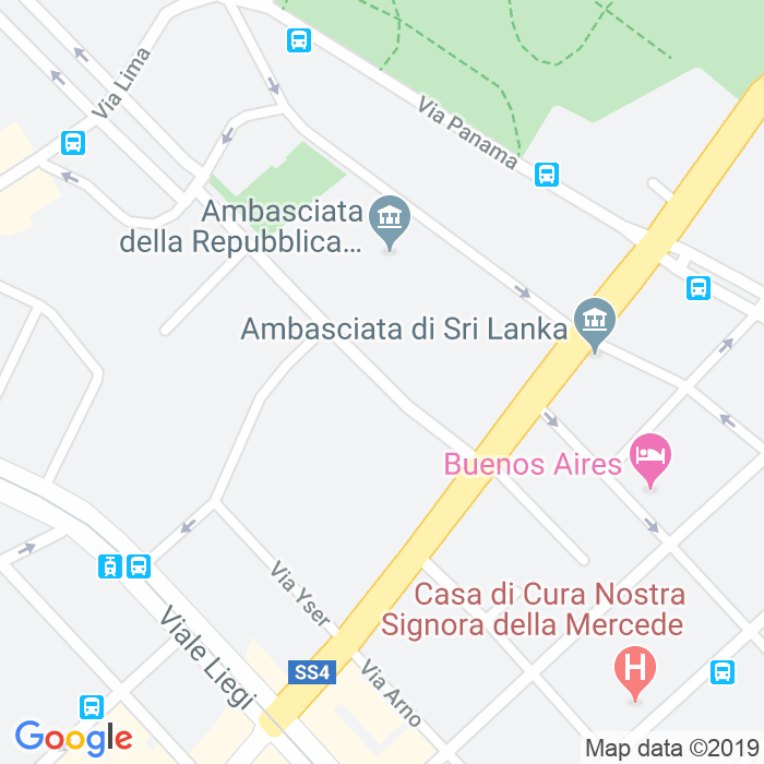 CAP di Viale Di Villa Grazioli a Roma