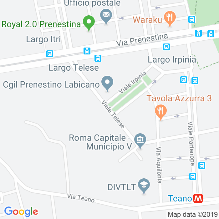 CAP di Viale Telese a Roma